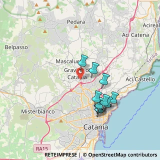 Mappa 95030 Gravina di Catania CT, Italia (3.87909)