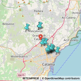 Mappa 95030 Gravina di Catania CT, Italia (3.36071)