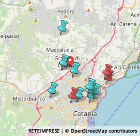 Mappa 95030 Gravina di Catania CT, Italia (3.74769)