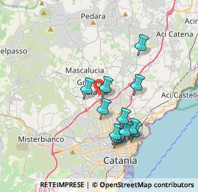 Mappa 95030 Gravina di Catania CT, Italia (3.6425)