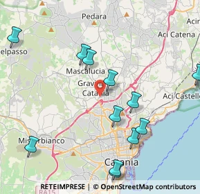 Mappa 95030 Gravina di Catania CT, Italia (5.2975)
