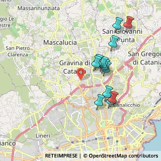 Mappa 95030 Gravina di Catania CT, Italia (2.07667)