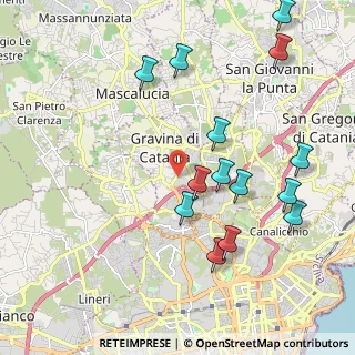 Mappa 95030 Gravina di Catania CT, Italia (2.51929)