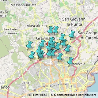 Mappa Via Pietro Micca, 95030 Gravina di Catania CT, Italia (1.322)