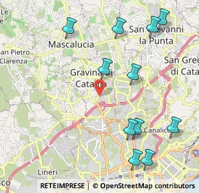 Mappa 95030 Gravina di Catania CT, Italia (2.78182)