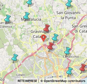 Mappa 95030 Gravina di Catania CT, Italia (3.05273)