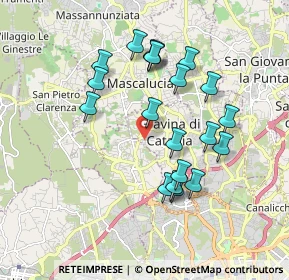 Mappa Via Galatea Aci, 95030 Gravina di Catania CT, Italia (1.9465)