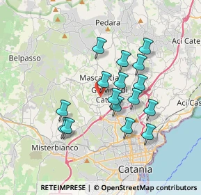 Mappa Via Galatea Aci, 95030 Gravina di Catania CT, Italia (3.39063)