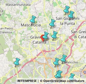 Mappa Via Antonio Gramsci, 95030 Gravina di Catania CT, Italia (2.87583)