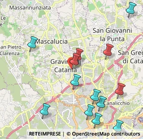 Mappa Via Antonio Gramsci, 95030 Gravina di Catania CT, Italia (2.75077)