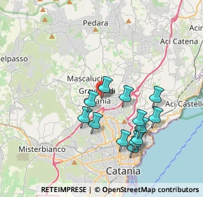 Mappa Via Antonio Gramsci, 95030 Gravina di Catania CT, Italia (3.83923)