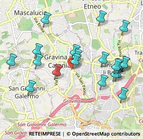 Mappa Via Antonio Gramsci, 95030 Gravina di Catania CT, Italia (1.202)