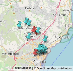 Mappa Via Alcide De Gasperi, 95030 Sant'Agata Li Battiati CT, Italia (3.80833)