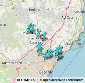 Mappa Via Alcide De Gasperi, 95030 Sant'Agata Li Battiati CT, Italia (3.404)