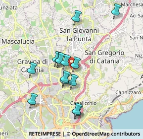 Mappa Via Duca degli Abruzzi, 95037 San Giovanni La Punta CT, Italia (1.86214)