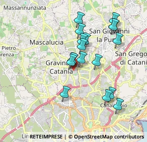 Mappa Via Leonardo Sciascia, 95030 Gravina di Catania CT, Italia (1.91056)