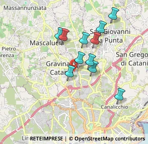 Mappa Via Leonardo Sciascia, 95030 Gravina di Catania CT, Italia (1.72727)