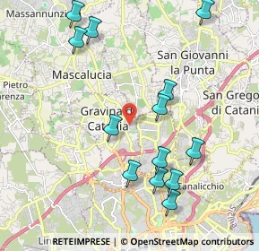 Mappa Via Leonardo Sciascia, 95030 Gravina di Catania CT, Italia (2.48308)