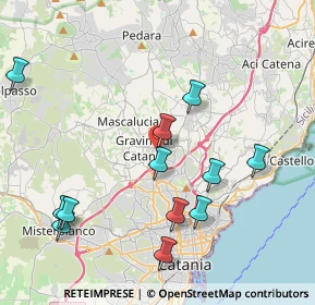 Mappa Via Leonardo Sciascia, 95030 Gravina di Catania CT, Italia (4.97167)