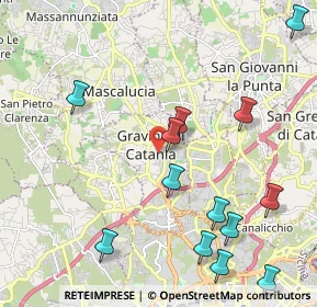 Mappa Via Eugenio de Mattei, 95030 Gravina di Catania CT, Italia (2.82308)