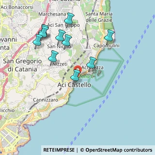 Mappa Lungomare Scardamiano, 95021 Aci Castello CT, Italia (2.38091)