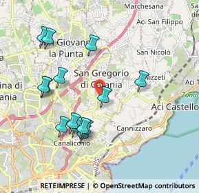 Mappa Via Giacomo Leopardi, 95027 San Gregorio di Catania CT, Italia (2.2)