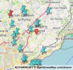 Mappa Via Giacomo Leopardi, 95027 San Gregorio di Catania CT, Italia (2.991)