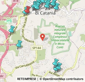 Mappa Via Giacomo Leopardi, 95027 San Gregorio di Catania CT, Italia (0.836)