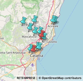 Mappa Via Giacomo Leopardi, 95027 San Gregorio di Catania CT, Italia (5.54769)