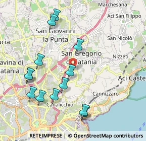 Mappa Via Antonello da Messina, 95027 San Gregorio di Catania CT, Italia (2.44)