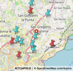 Mappa Via Antonello da Messina, 95027 San Gregorio di Catania CT, Italia (2.47077)
