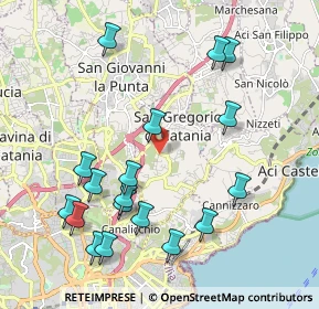 Mappa Via Antonello da Messina, 95027 San Gregorio di Catania CT, Italia (2.52556)
