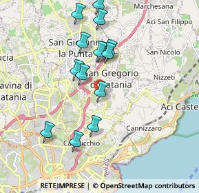 Mappa Via Antonello da Messina, 95027 San Gregorio di Catania CT, Italia (2.01214)