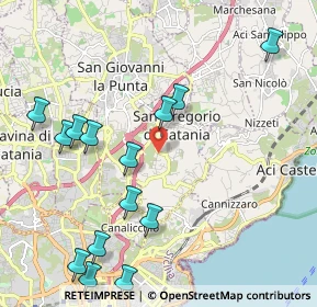 Mappa Via Antonello da Messina, 95027 San Gregorio di Catania CT, Italia (2.73714)