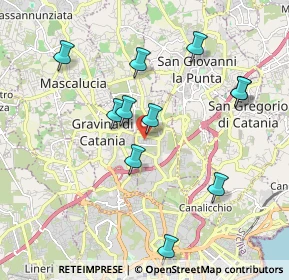 Mappa Via dello Stadio, 95030 Sant'Agata li Battiati CT, Italia (2.14545)