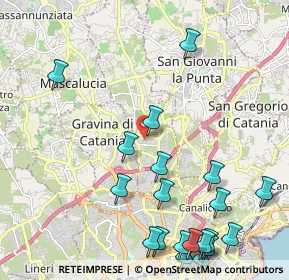 Mappa Via dello Stadio, 95030 Sant'Agata li Battiati CT, Italia (3.1165)