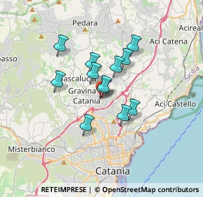 Mappa Via Frencesco Sciuto, 95030 Sant'Agata li Battiati CT, Italia (2.69083)
