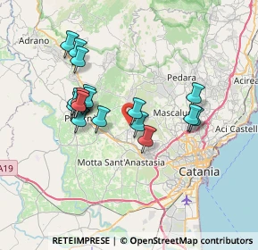 Mappa Contrada Gurne Bagiana, 95032 Belpasso CT, Italia (7.10167)
