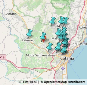 Mappa Contrada Gurne Bagiana, 95032 Belpasso CT, Italia (7.2815)