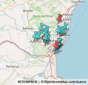 Mappa Contrada Gurne Bagiana, 95032 Belpasso CT, Italia (9.61211)