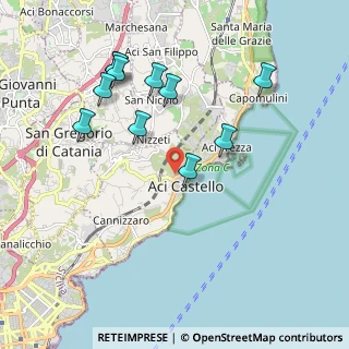 Mappa Via Teocrito, 95021 Aci Castello CT, Italia (2.27273)