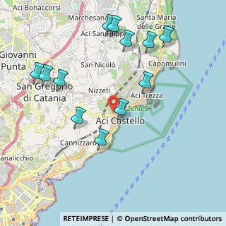 Mappa Via Teocrito, 95021 Aci Castello CT, Italia (2.5325)
