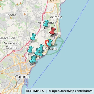 Mappa Via Teocrito, 95021 Aci Castello CT, Italia (3.09273)