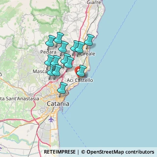 Mappa Via Teocrito, 95021 Aci Castello CT, Italia (6.26286)