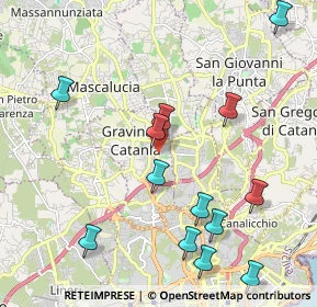 Mappa Via Giacomo Leopardi, 95030 Gravina di Catania CT, Italia (2.65538)