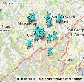 Mappa Via Giacomo Leopardi, 95030 Gravina di Catania CT, Italia (1.461)