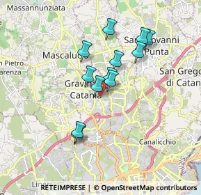 Mappa Via Giacomo Leopardi, 95030 Gravina di Catania CT, Italia (1.62583)