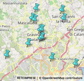 Mappa Via Giacomo Leopardi, 95030 Gravina di Catania CT, Italia (2.17923)