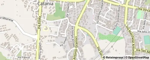Mappa Gravina di Catania