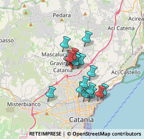 Mappa Via John Fitzgerald Kennedy, 95030 Sant'Agata Li Battiati CT, Italia (2.69588)